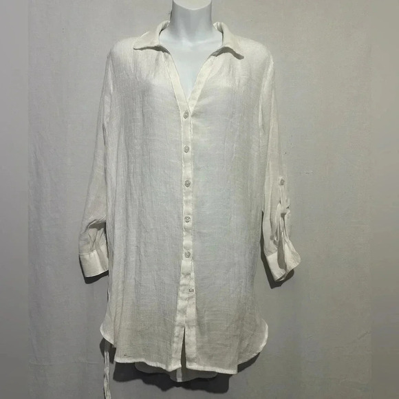 Time and Tru White Shirt Women's Medium - Picture 1 of 4